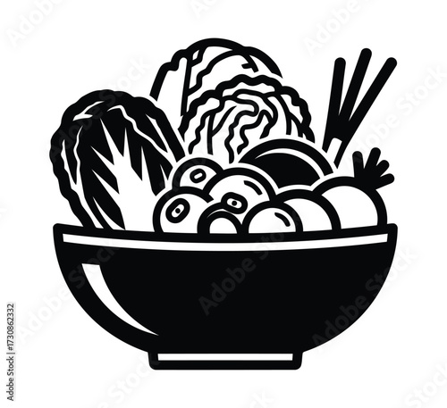 Vegetable bowl, a healthy and nutritious meal