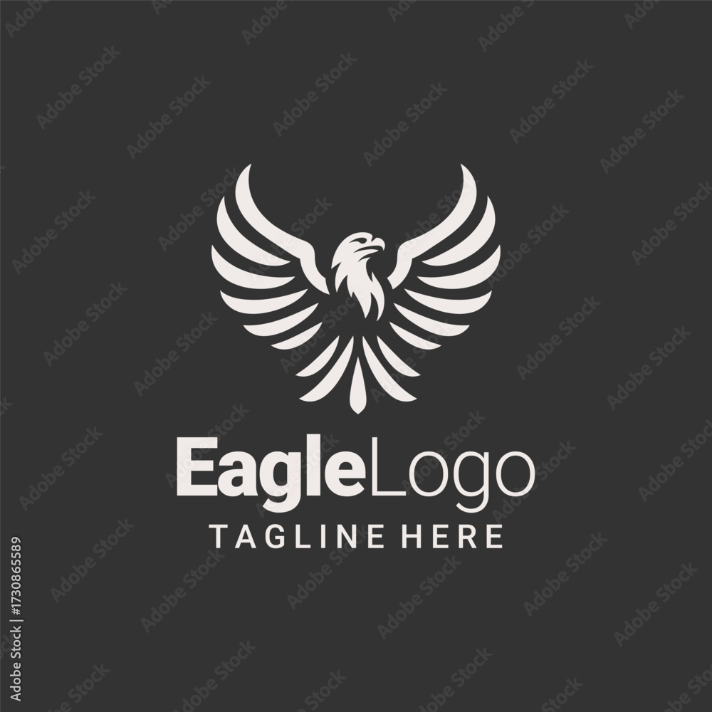 Fototapeta premium Stunning Black White Eagle Vector