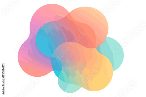 Layered gradient translucent cyan overlapping gradients illustration pink vector yellow simple golden