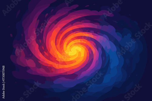 Into vortex nebula vector magenta illustration spiraling gradient gradients core pulling