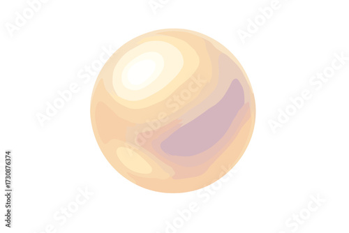 Sphere glowing vector gradients illustration purple floating soft ivory light pearl