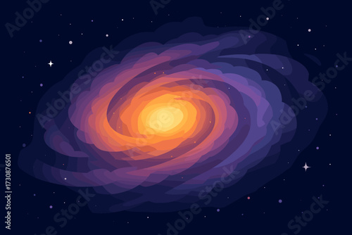 Glow orange purple illustration light clouds silver galactic vector glowing gradient gradients