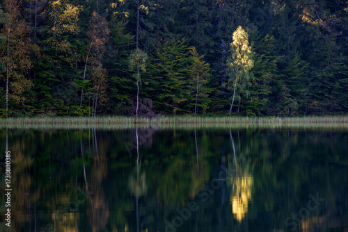 Autumn at Saint Ana Lake. Transylvania, Romania, Europe.