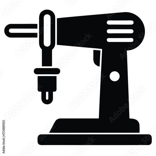 drill press vector icon on white background