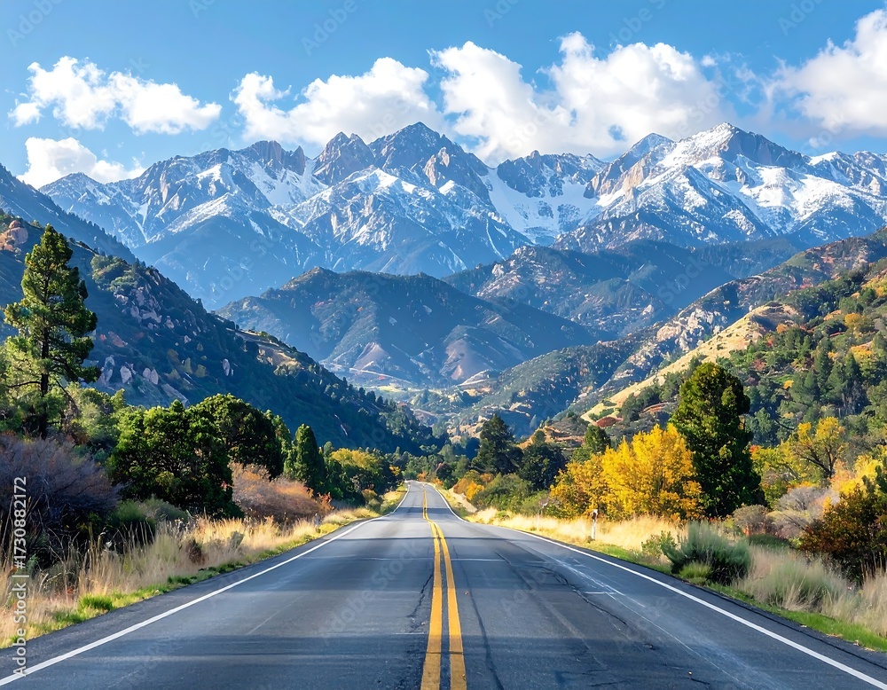 Fototapeta premium Scenic mountain highway