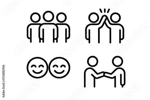Celebrating friendship and connection through simple gestures and interactions among groups of people