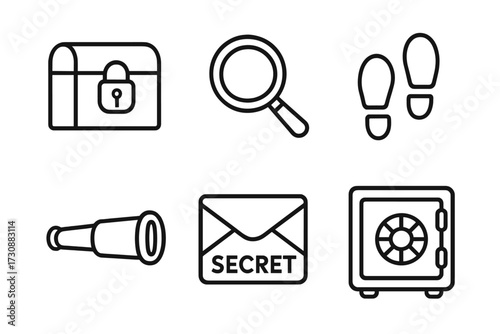 Hidden treasures and mystery symbols suggest an adventure in exploration and discovery