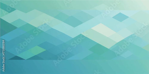 Abstract blue geometric background with triangles and mosaic pattern