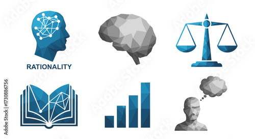 Icons of rationality, knowledge, and wisdom