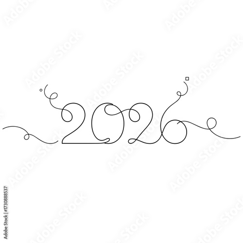 Modern digital headline "2026" in Digital Skans font, black on transparent background for event or forecast banner.