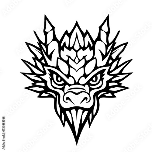 Unleash the power of imagination with this striking dragon vector!  Perfect for brands, creatives, and storytellers who want to symbolize strength, wisdom, and timeless mystique.