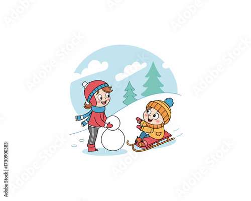 premium vector set of happy kids playing Free SVG Download
