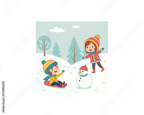 premium vector set of happy kids playing Free SVG Download