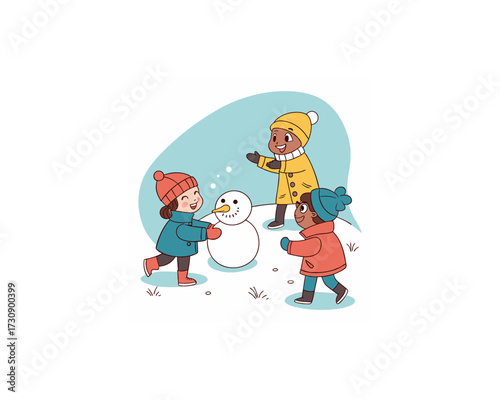 premium vector set of happy kids playing Free SVG Download