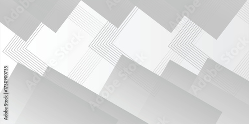 Abstract white background poster with dynamic. technology network  white diagonal geometric background whit dotted.