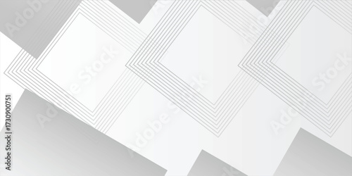 Abstract white background poster with dynamic. technology network  white diagonal geometric background whit dotted.