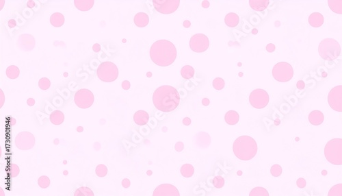 Pastel pink polka dots on a light background