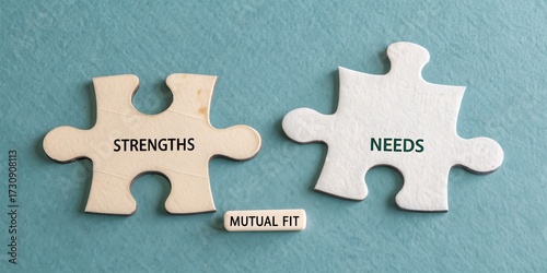 Two Puzzle Pieces Showing Strengths and Needs With Mutual Fit
