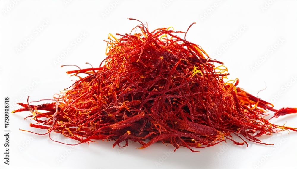 Fototapeta premium Saffron Isolated On White Background