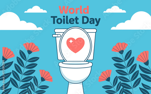 Celebrating World Toilet Day with Awareness and Importance for Global Sanitation and Health a Vector Illustration
