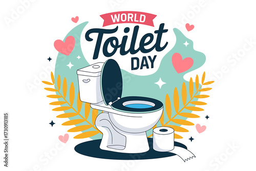 World Toilet Day Vector Illustration Celebrating Sanitation and Hygiene Globally with Toilet and Accessories