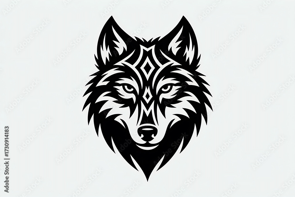 Obraz premium lion head vector illustration , -black-and-white-vector-illustration-of-a-roaring- vector, head, lion, tiger, tattoo, face, animal.
