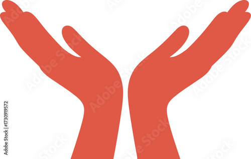 Open hands reaching upwards in a gesture of hope and support