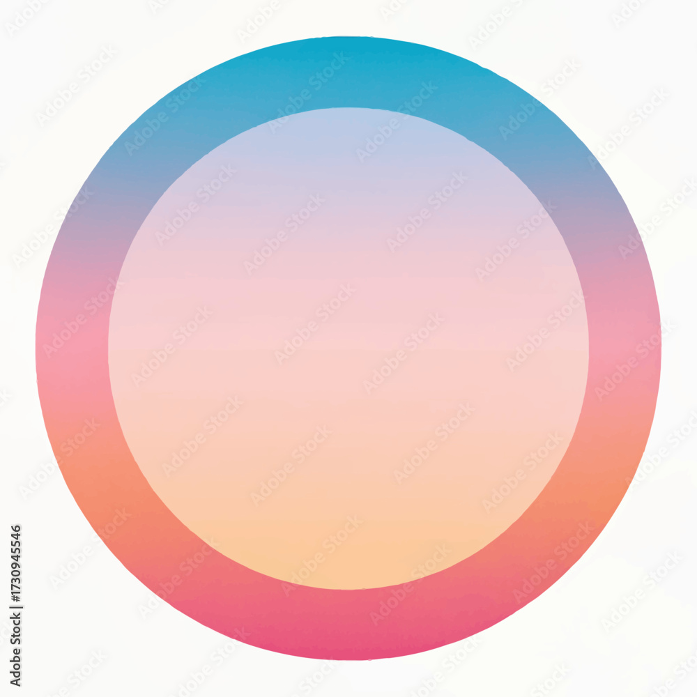 Obraz premium Minimalist Gradient Ring With Soft Fade