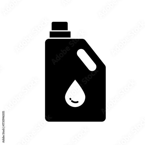 Motor oil canister line style - vector icon