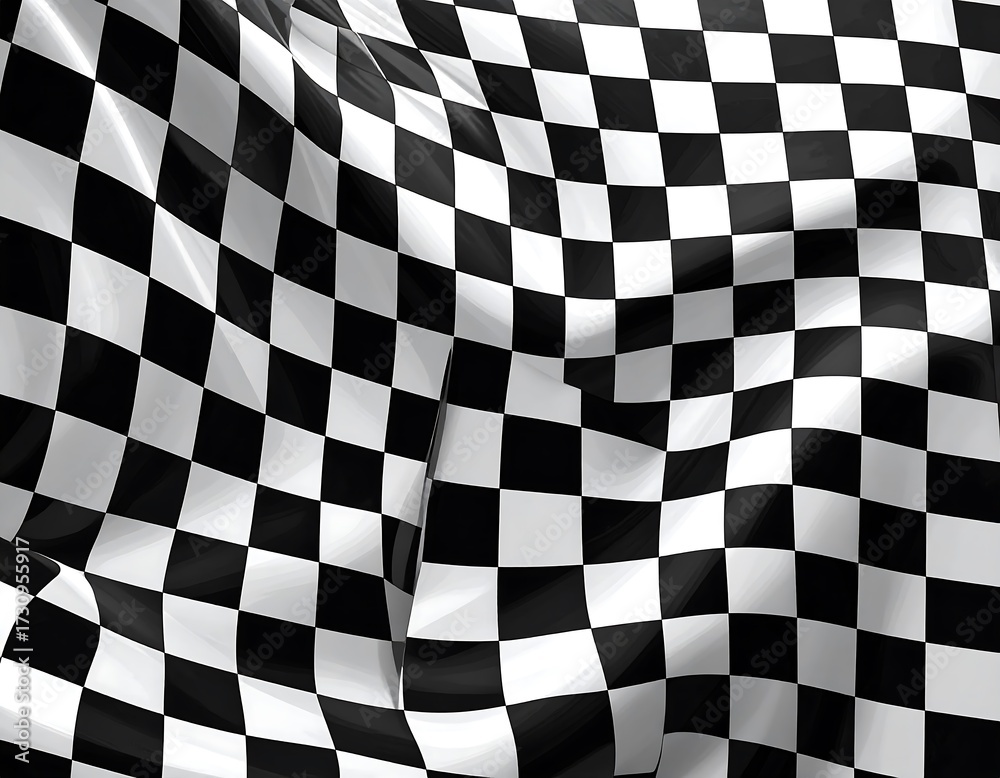 Obraz premium Checkered Flag Racing Finish.