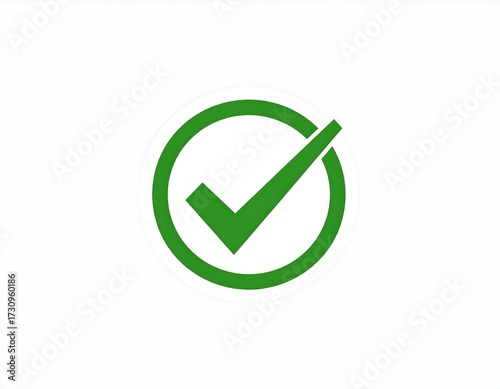 Wallpaper Mural Green checkmark in a circle Torontodigital.ca