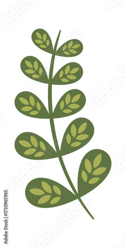 Rowan tree leaf Christmas decoration