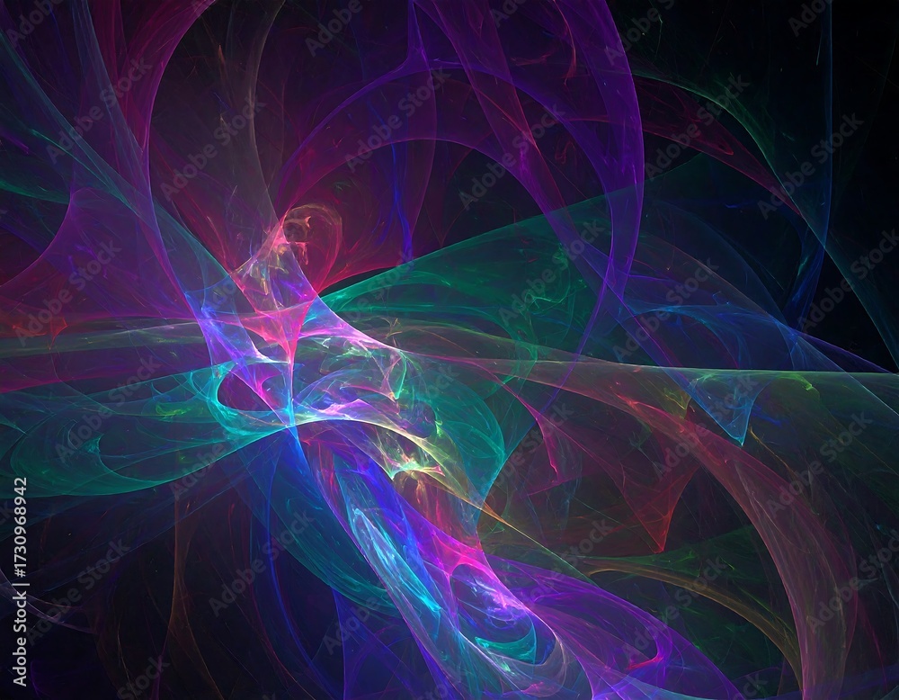 Obraz premium Abstract swirling vibrant colors