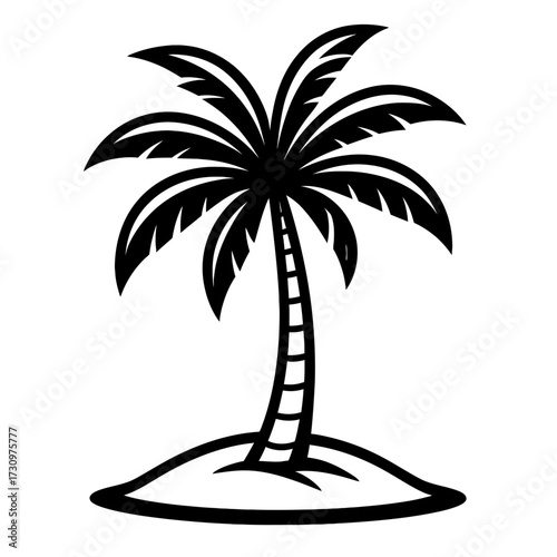 Iceberg Vector Icon - Above and Below Water, Cold Climate and Melting Graphic