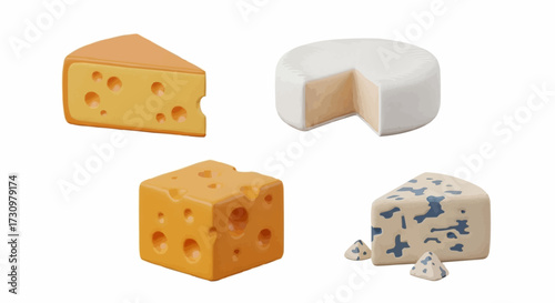 An Appetizing Assortment of Delicious Cheeses Showcasing a Variety of Textures and Flavors Perfect for Any Culinary Creation or Simply Enjoyed as a Delightful Snack