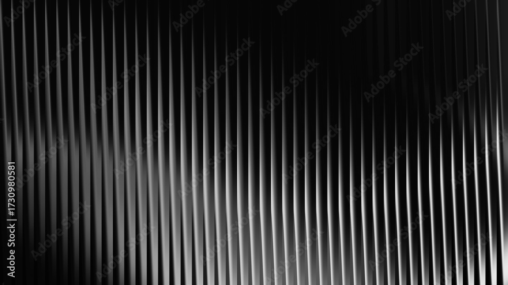 Fototapeta premium Abstract black and white vertical lines create a sleek and modern background, ideal for adding depth and visual interest to designs