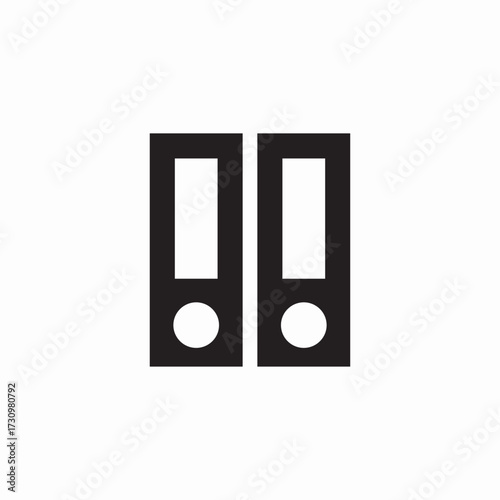 book self categorize icon sign vector