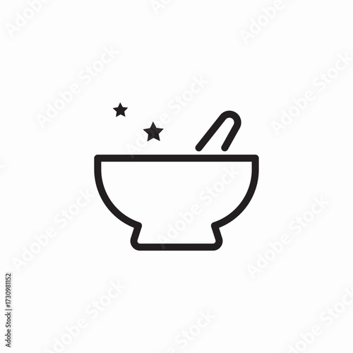 herbal recipe icon sign vector