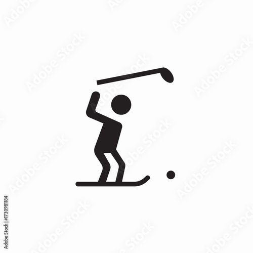 ice hockey icon sign vector