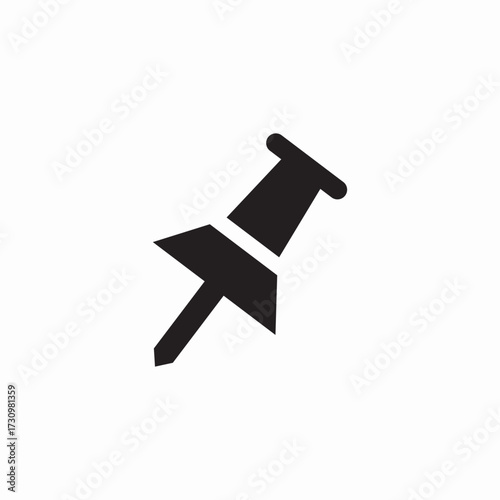 notes pin icon sign vector