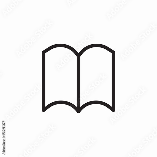 open booklet icon sign vector
