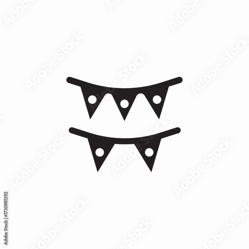 party decoration icon sign vector