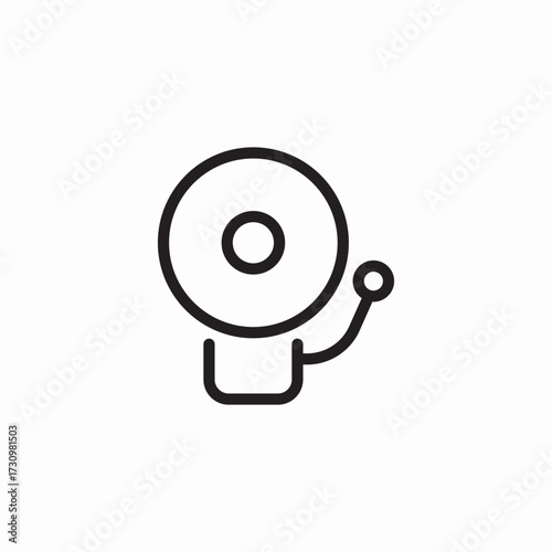 school bell icon sign vector