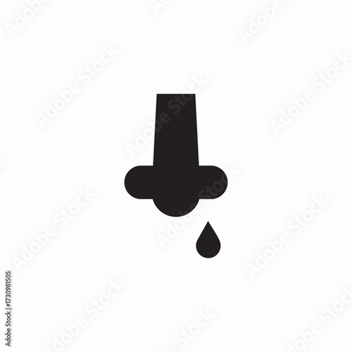 runny nose icon sign vector