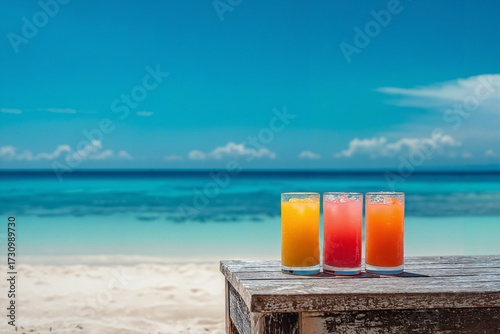 Cocktails with ice and lemon. Coy space
