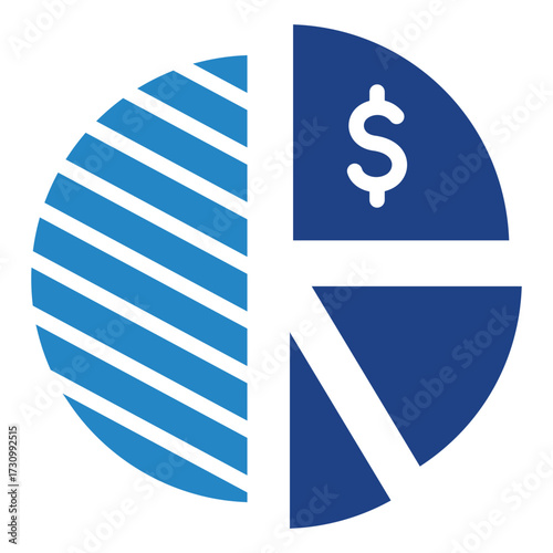 Equity Share Icon, Mini Illustration Relate To Capital Market, Market Research. Use For Modern Concept, Ui, Ux Web And App Development.