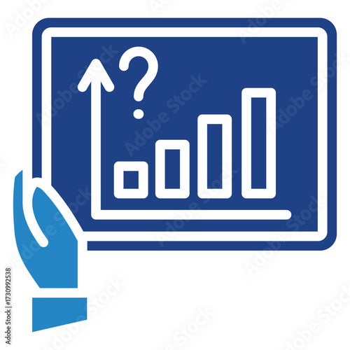 Prediction Icon, Mini Illustration Relate To Capital Market, Market Research. Use For Modern Concept, Ui, Ux Web And App Development.