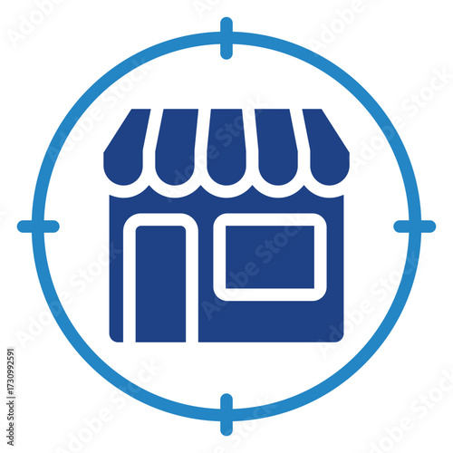 Niche Market Icon, Mini Illustration Relate To Capital Market, Market Research. Use For Modern Concept, Ui, Ux Web And App Development.