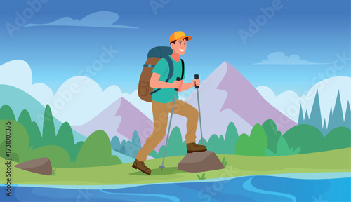 Daily routine. Lifestyle balance processes exact vector cartoon background