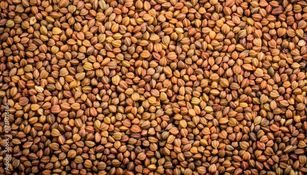 Fototapeta premium Textured Background Featuring Aromatic Brown Fenugreek Seeds